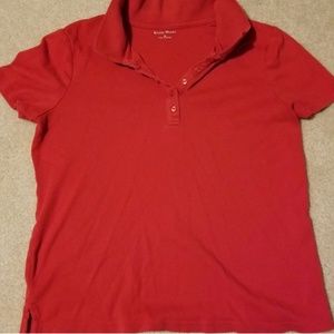 5/$10 Studio Works Red Medium Polo T-shirt